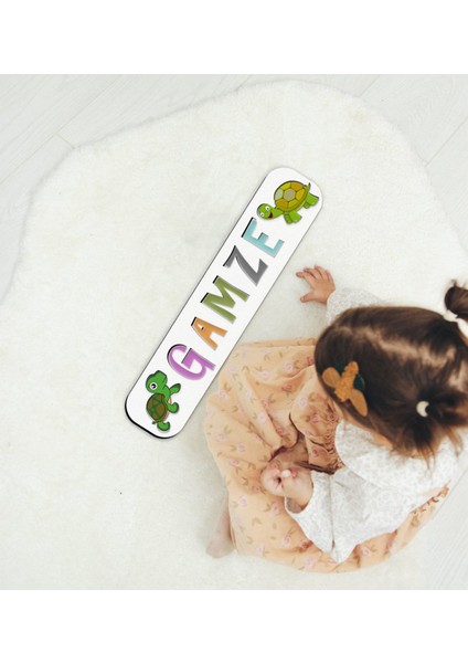 Toys Çocuklara Özel Isimli Ahşap Eğitici Yapboz Puzzle-14