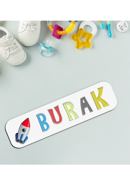 Toys Çocuklara Özel Isimli Figürlü Ahşap Eğitici Yapboz Puzzle-27