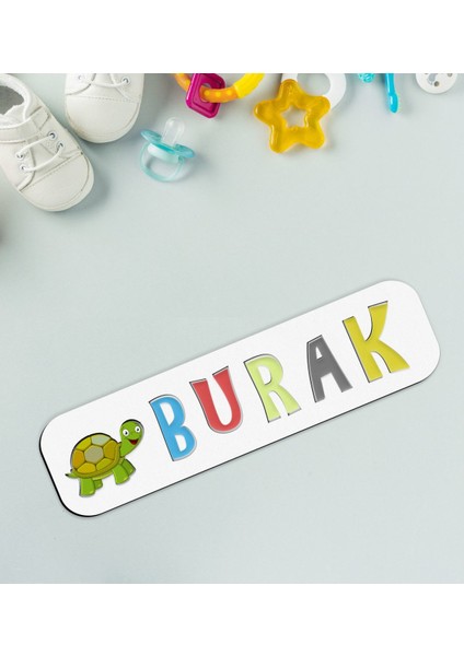 Toys Çocuklara Özel Isimli Figürlü Ahşap Eğitici Yapboz Puzzle-31