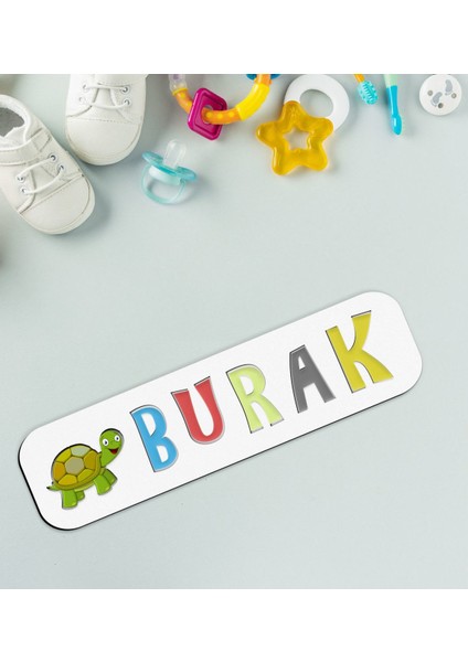 Toys Çocuklara Özel Isimli Figürlü Ahşap Eğitici Yapboz Puzzle-31
