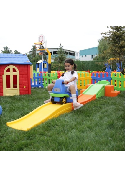 Arabalı Platform Set Çocuk Aktivite Roller Coaster Oyun Parkı