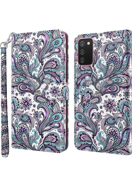 Deri Samsung Galaxy A03S Için Telefon Kılıfı - Çok Renkli (Yurt Dışından)