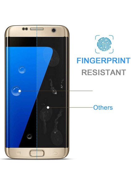 Samsung Galaxy S7 Edge Ekran Koruyucu Full Tam Kaplayan Kavisli Hd Esnek Film