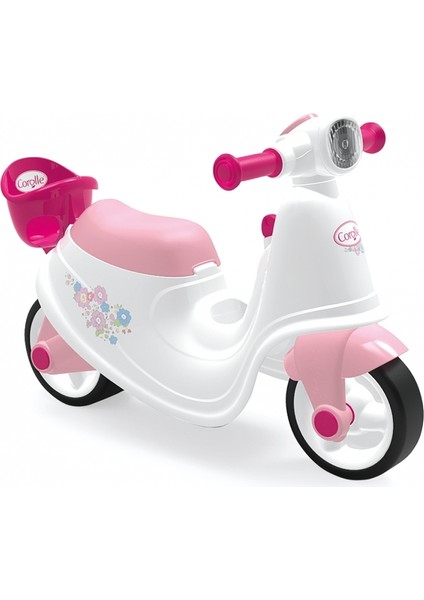 Smoby Beyaz Pembe Bingit Scooter