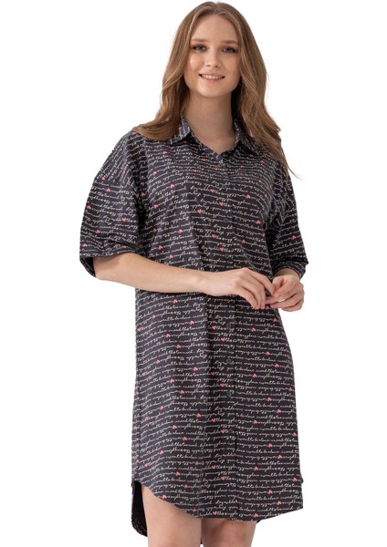 Pamuklu Kısa Kol Gömlek