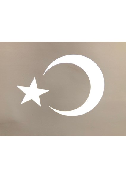 Ay Yildiz Türk Bayraği Yansitici 3d Logo Lazer Projektör