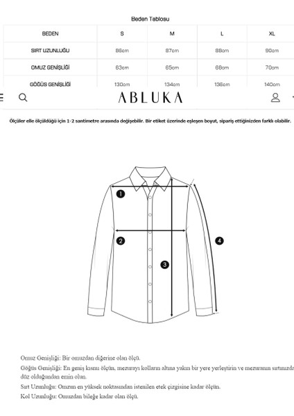 Abluka Online Oversize Basic Kısa Kollu Gömlek Beyaz