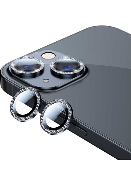 Iphone 11 / Iphone 12 Mini/iphone 12 Uyumlu Swarovski Taşlı Kamera Lensi Koruma
