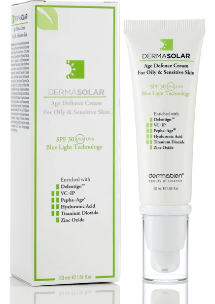 Dermasolar® Oily & Sensitive Skin (Yağlı ve Hassas Ciltler Için) Colourless 50ML