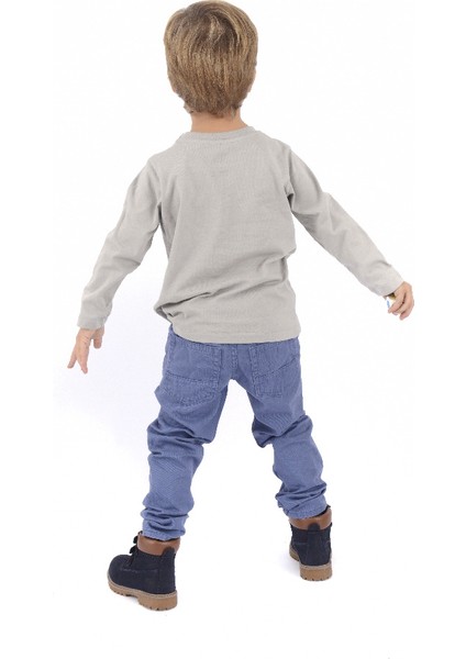 Organik Erkek Çocuk Uzun Kollu TShirt Cool Grey fiyatları