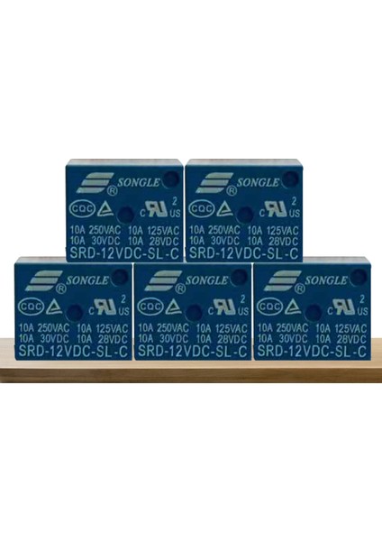 SRD-12VDC-SL-C - 12V Role 10A 5pin (5 Adet)