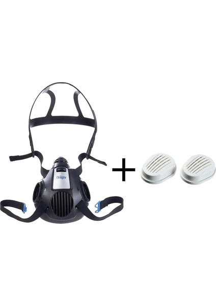 X-Plore 3500 Yarım Yüz Maskesi + P3 Filtre