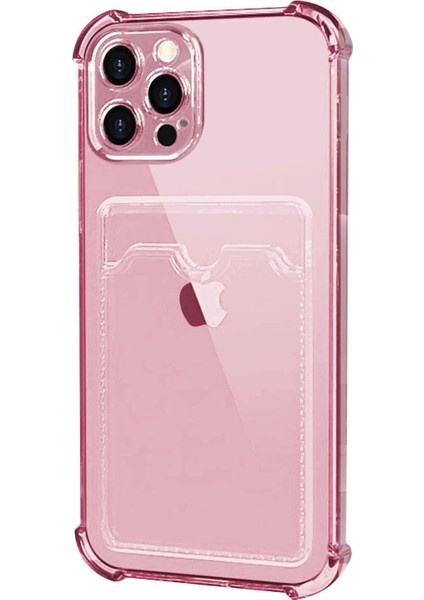 Apple iPhone 12 Pro Card Slot Shock Kılıf Pembe fiyatları