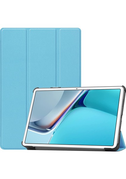 Huawei MatePad 11 (2021) Smart Cover Katlanabilir Standlı Tablet Akıllı Kapak Mavi