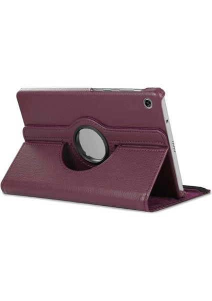 Lenovo Tab M10 TB-X605F 10.1` Kılıf, (ZA480027TR) 360 Rotating Stand Deri Mor