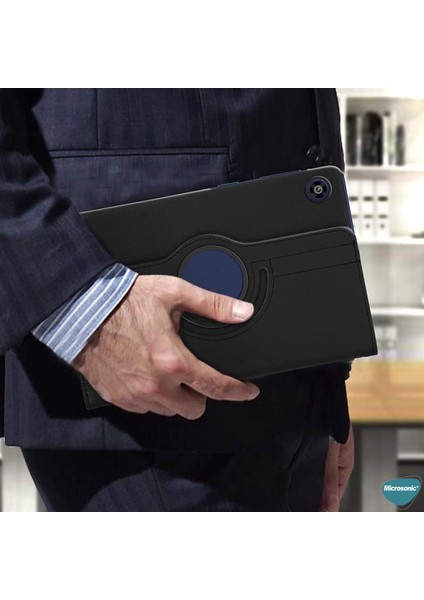 Lenovo Tab M10 TB-X605F 10.1` Kılıf, (ZA480027TR) 360 Rotating Stand Deri Mor