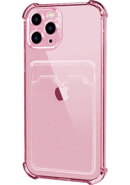 Apple iPhone 11 Pro Max Card Slot Shock Kılıf Pembe fiyatları