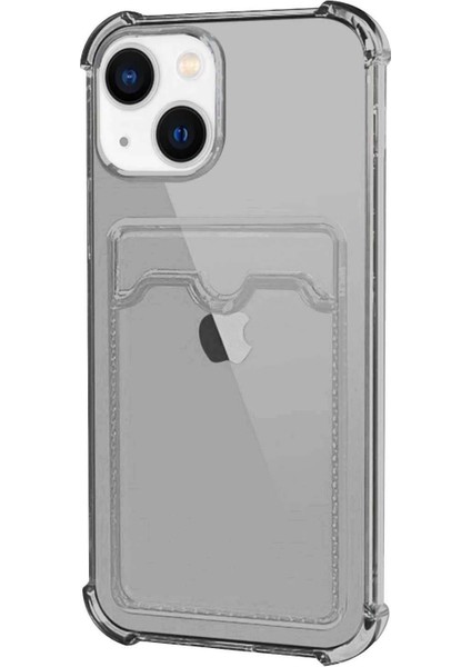 Apple iPhone 13 Mini Card Slot Shock Kılıf Siyah