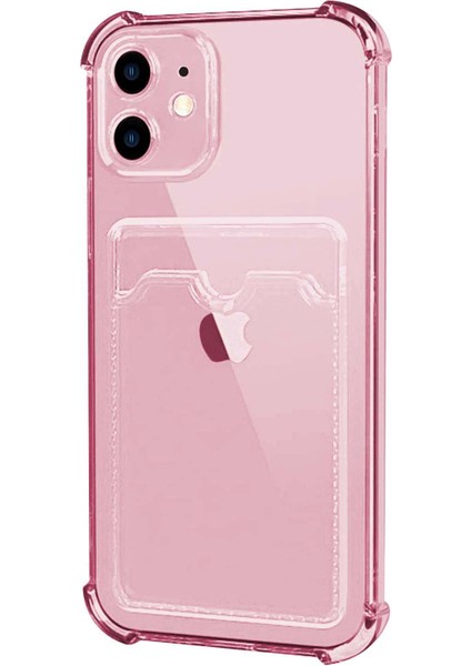 Apple iPhone 12 Mini Card Slot Shock Kılıf Pembe fiyatları