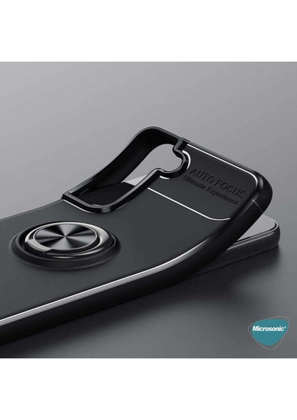 Samsung Galaxy S22 Kılıf Kickstand Ring Holder Kırmızı