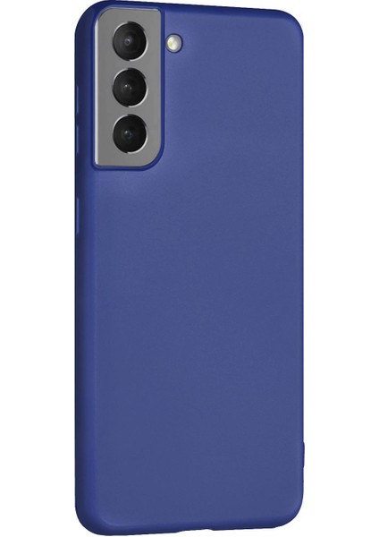 Matte Silicone Samsung Galaxy S22 Kılıf Lacivert