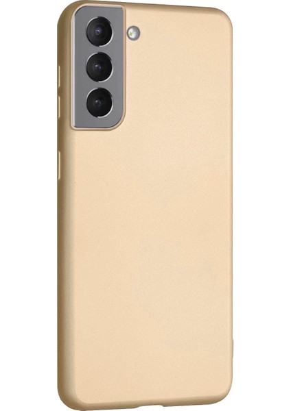 Matte Silicone Samsung Galaxy S22 Kılıf Gold