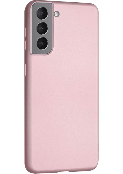 Matte Silicone Samsung Galaxy S22 Kılıf Rose Gold