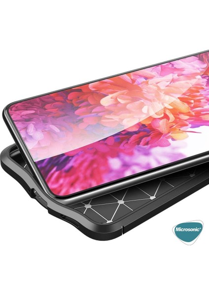 Samsung Galaxy S22 Kılıf Deri Dokulu Silikon Siyah