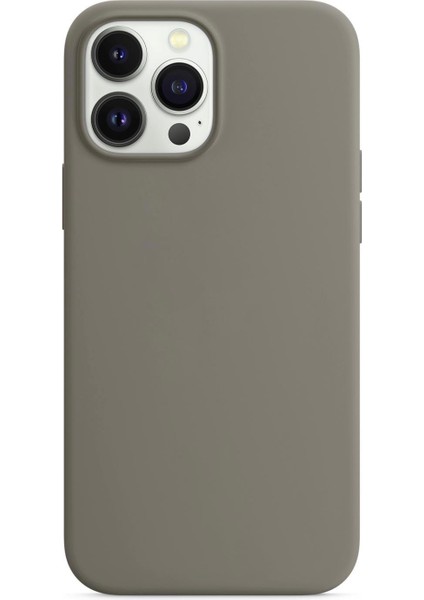 Apple iPhone 13 Pro Max Kılıf Liquid Lansman Silikon Gri fiyatları