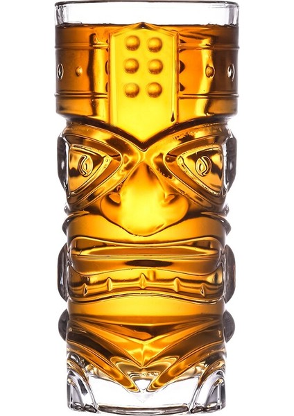 400ml Kalınlaşmış Cam Tiki Kokteyl Bardağı - Şeffaf (Yurt Dışından)