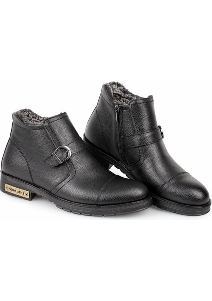 1622 Deri Kürklü Kışlık Bot