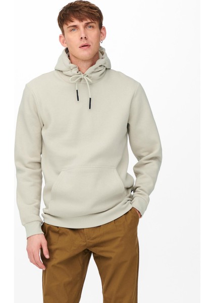 Ceres Hoodie Sweat Noos Erkek Bej Sweatshirt 22018685-06