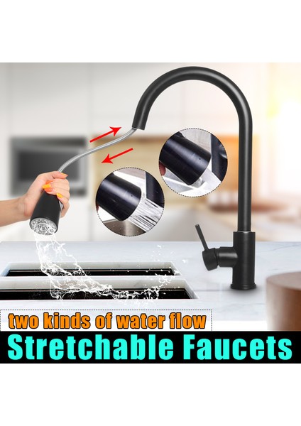 360 O Dönüş ve Iki Çeşit Su Akışı Opsiyonel Gerilebilir Mutfak Bataryaları fırsatları