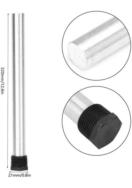 Magnezyum Anot Nıtrıp Için Çubuk 2 Adet 21X320MM Npt3 / 4 Isıtıcı Tel fiyatları