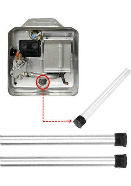 Magnezyum Anot Nıtrıp Için Çubuk 2 Adet 21X320MM Npt3 / 4 Isıtıcı Tel fırsatları