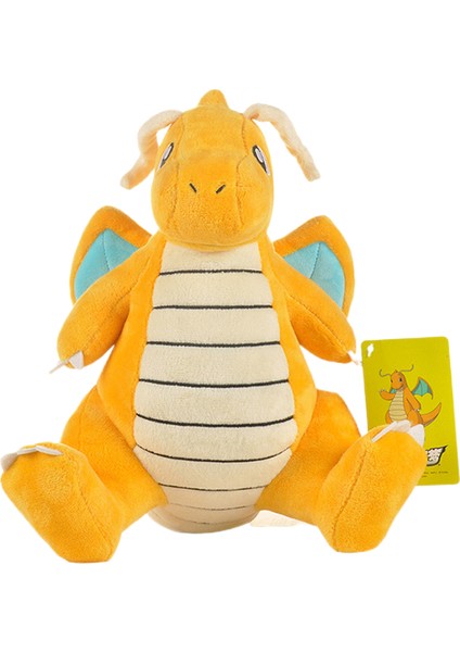 Shenzhen Xin Xin Kid-Dragonite Pokemon Peluş Oyuncak 25CM - Sarı (Yurt Dışından)