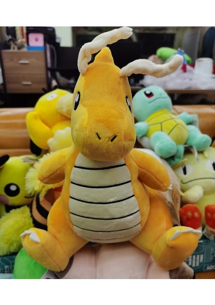 Shenzhen Xin Xin Kid-Dragonite Pokemon Peluş Oyuncak 25CM - Sarı (Yurt Dışından)