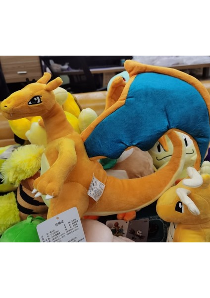 Shenzhen Xin Xin Kid-Charizard Pokemon Peluş Oyuncak 25CM - Sarı (Yurt Dışından)