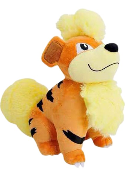 Shenzhen Xin Xin Kid-Growlithe Pokemon Peluş Oyuncak 25CM - Turuncu (Yurt Dışından)