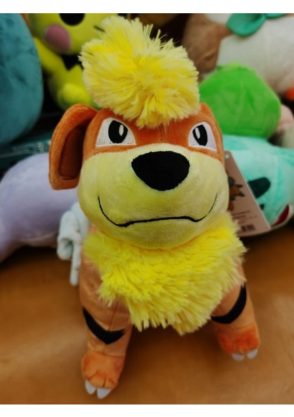 Shenzhen Xin Xin Kid-Growlithe Pokemon Peluş Oyuncak 25CM - Turuncu (Yurt Dışından)