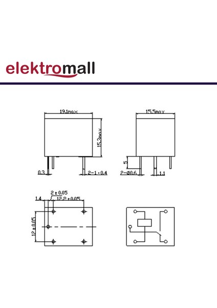 SRD-24VDC-SL-C - 24V Role 10A 5pin (3 Adet)