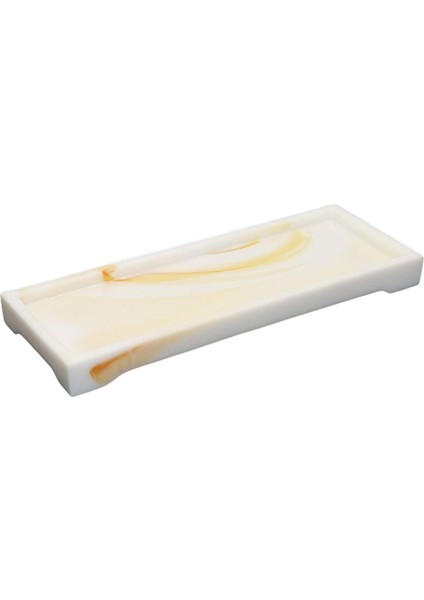 Reçine Vanity Tepsi Ekran Tepsi Dekorasyon Organizatör Sundries Takı Işık Sarı Için (Yurt Dışından)