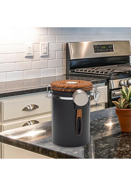 Kahve Konteyner Hava Geçirmez Kahve Depolama Kurutulmuş Meyve Yeşil Tarih Izleyici (Yurt Dışından) indirimleri