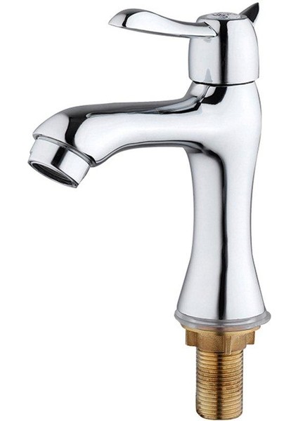 Dönebilen Soğuk Mutfak Su Yuvası Musluk Musluk Bakır Su Vanası Tek Delik