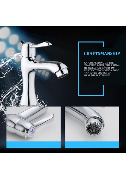 Dönebilen Soğuk Mutfak Su Yuvası Musluk Musluk Bakır Su Vanası Tek Delik fırsatları