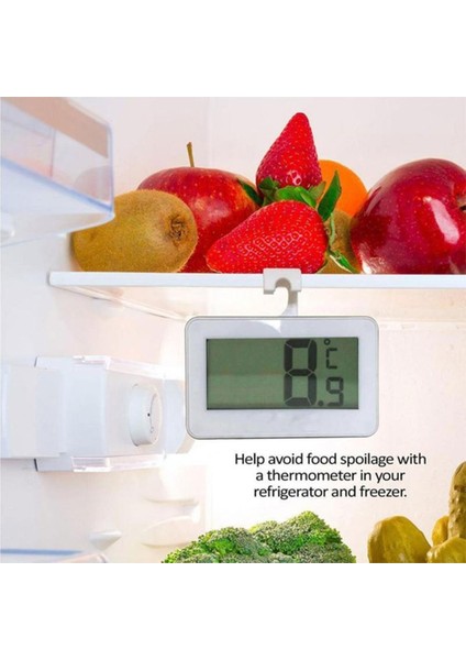 LCD Dijital Ekran Hassas Buzdolabı Termometre Ayarlanabilir Stand Mıknatıs Su Geçirmez Dijital Termometre fiyatları