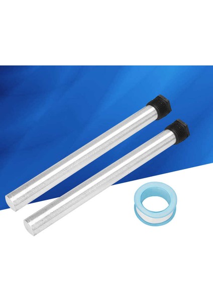 2 Adet 21X235MM Magnezyum Anot Çubuk Çubuk Siyah Düz Tabanlı Su Isıtıcı Npt3/4 Konu modelleri