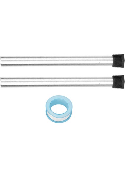 2 Adet 21X235MM Magnezyum Anot Çubuk Çubuk Siyah Düz Tabanlı Su Isıtıcı Npt3/4 Konu fırsatları
