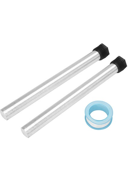 2 Adet 21X235MM Magnezyum Anot Çubuk Çubuk Siyah Düz Tabanlı Su Isıtıcı Npt3/4 Konu indirimleri