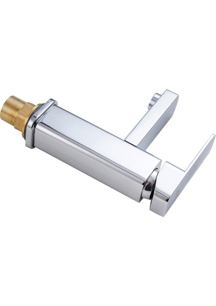 Kare Mutfak Dönebilen Sıcak Soğuk Çift Kullanımlı Musluk Dokunun Tek Delikli Su Vanası